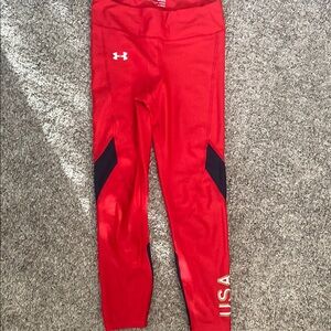 Under Armour Red USA Leggings